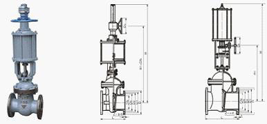 氣動(dòng)閘閥結(jié)構圖